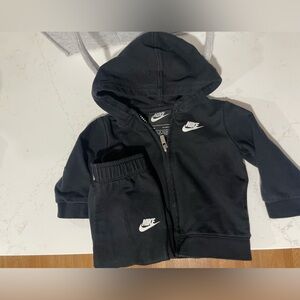 NIKE Baby Hoodie & Pants Set- Black